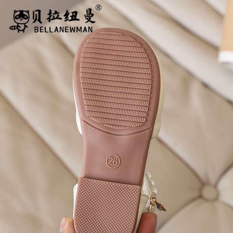 Choice Hot-Selling Girls' Beaded Princess 2025 Summer New Children's Soft Sole Closed-Toe Sandals for Toddlers
