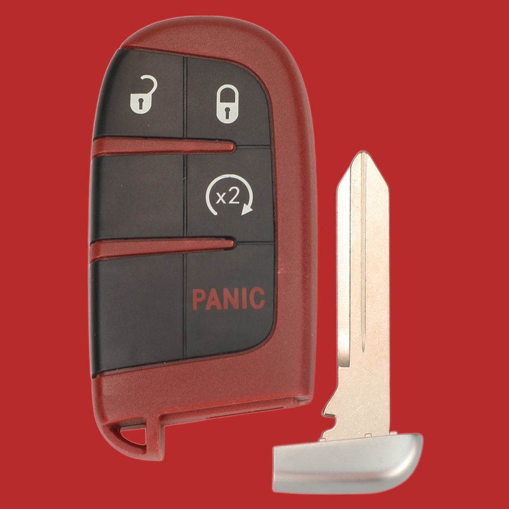 Update Jingyuqin 2/3/4/5 Butttons Car Key Case Shell Fob For SRT Hellcat Redeye Widebody 19 20 21 22