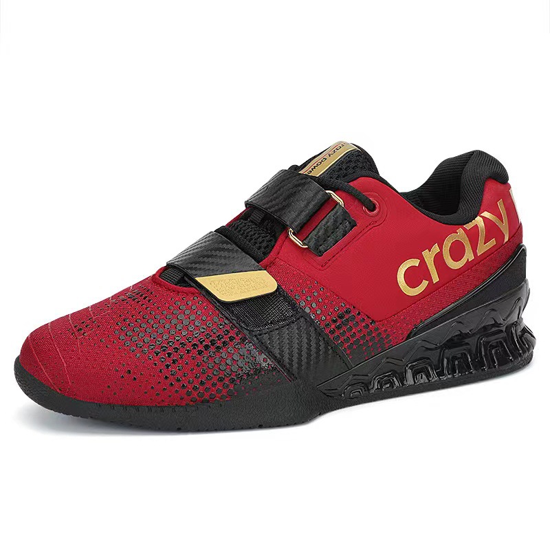 weightlifting shoes sports shoes professional indoor gym strength support training deadlift fitness shoes shock absorption and nonslip