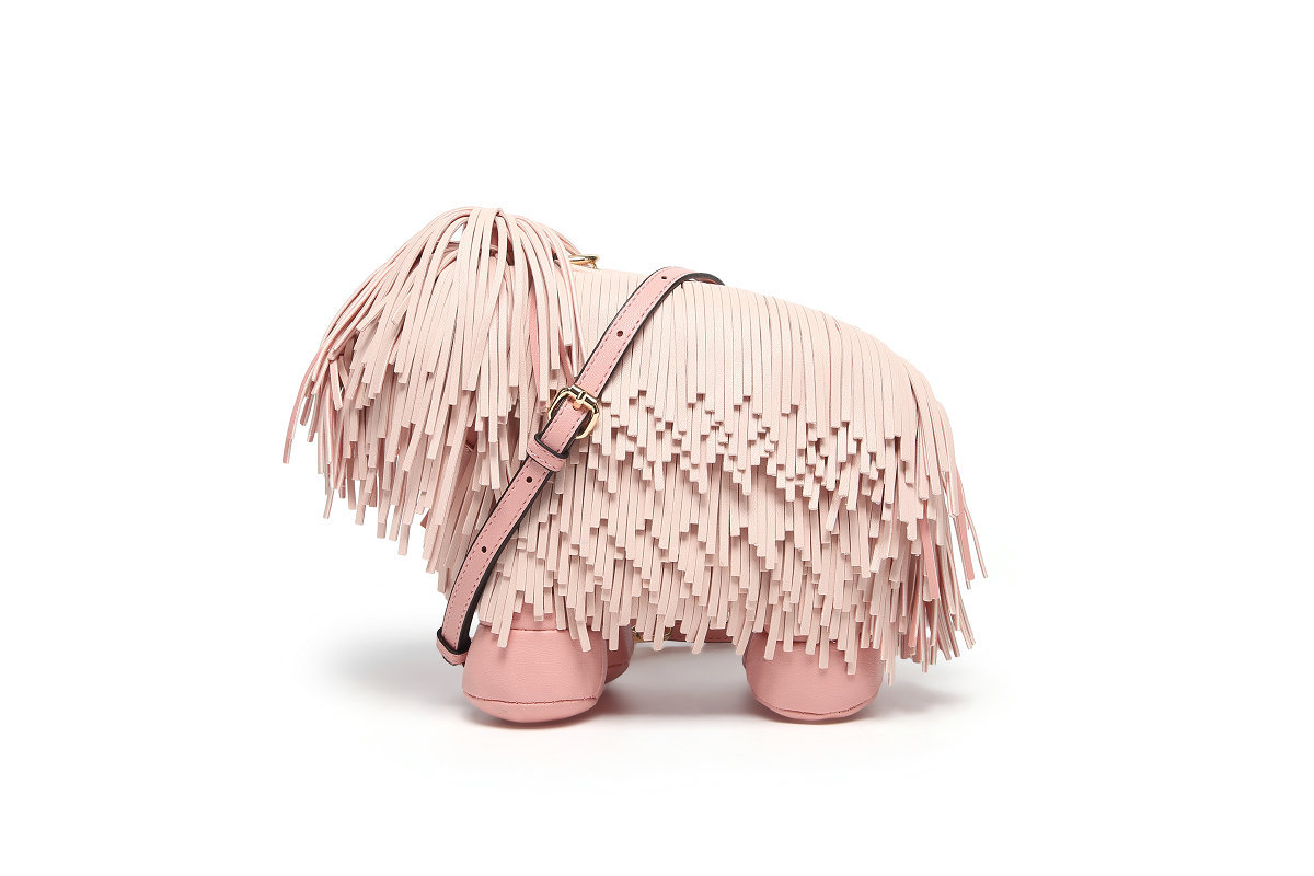 creative Chow chow design women shoulder bag funny tassel dog doll bag Novelty crossbody bag cute coin purses