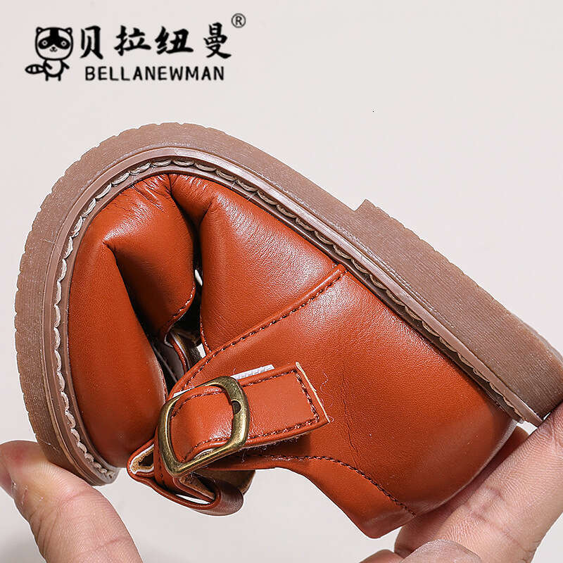 Girls' Little Leather 2024 Spring Summer New Korean Children's Grandma Shoes Kids' Hollow Casual Sandals