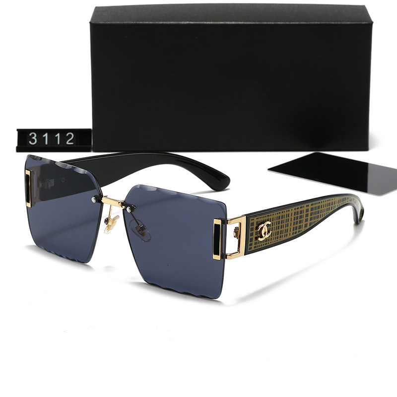 designer sunglasses for women men luxury new style personality fashion uv protection rimless light highquality texture large fr chanelsunglasse channels chanels