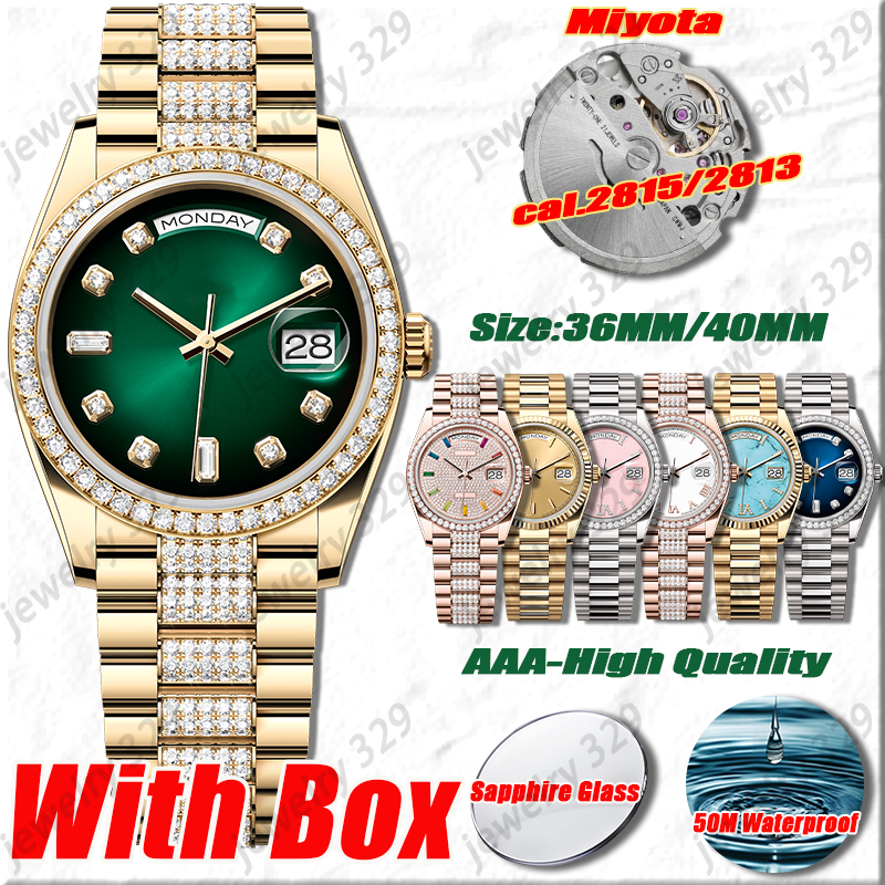 Mens Watch Luxury Designer Watches AAA+ High Quality 36MM 40MM Mechanical Automatic Movement Watch Sapphire 904L Stainless Steel High-end Sport Luminous Women Watch