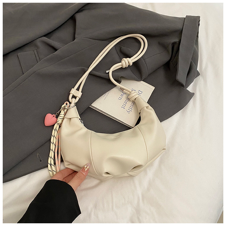Ladies leisure commuting dumpling bag new multifunctional shoulder bag leisure designer bag with pleated loose feeling crossbody bag