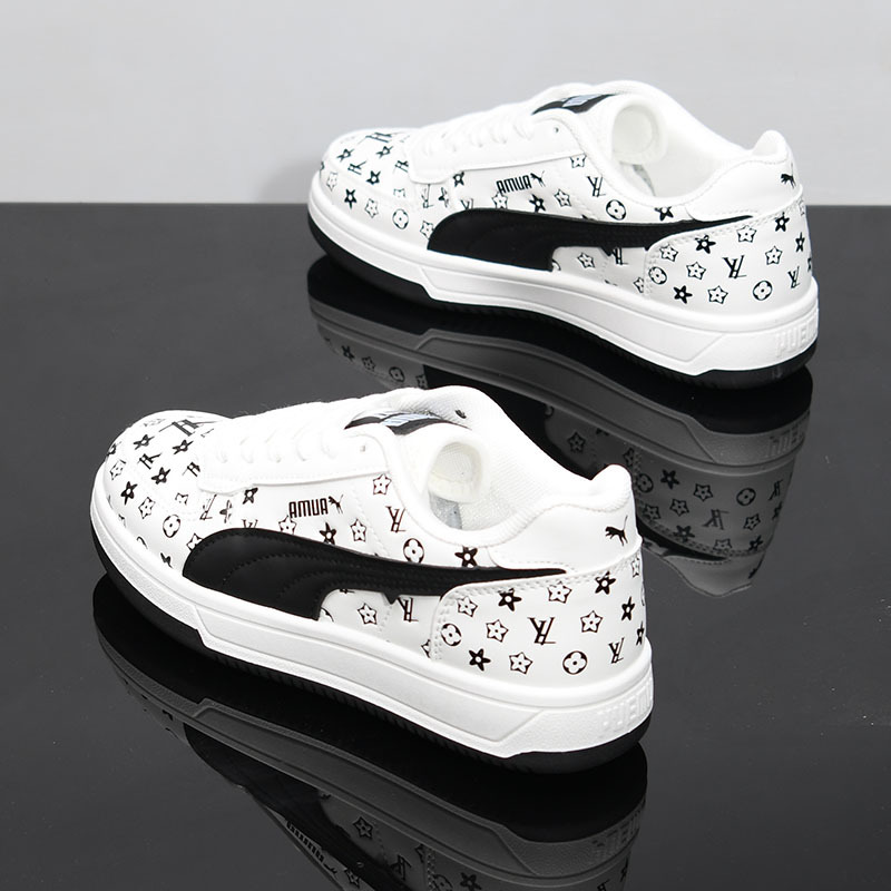 free shipping casual shoes Flat shoes low cut casual sports shoes versatile trendy shoes Korean version board shoes trendy couple trend sneakers new
