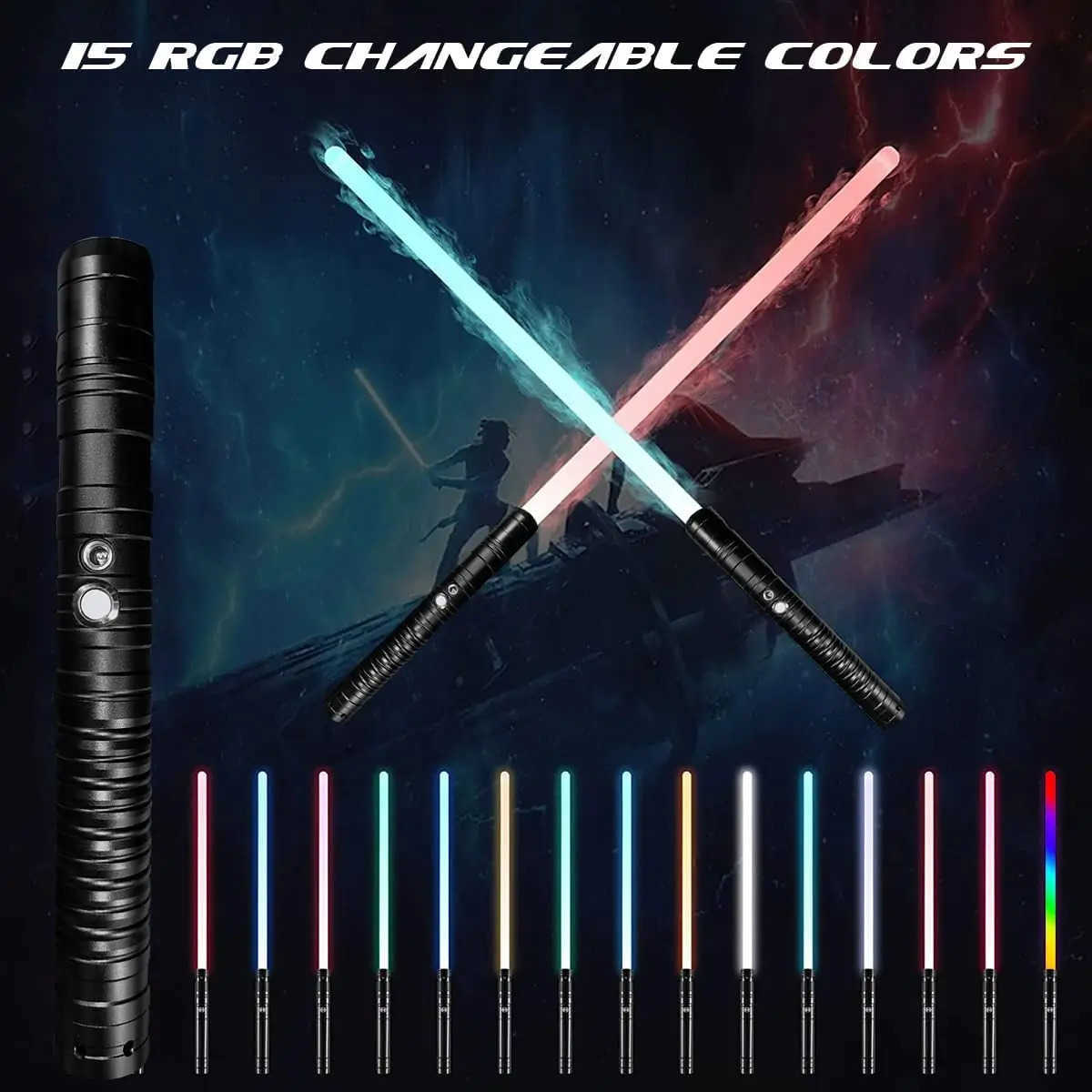 Disney RGB Metal Lightsaber Laser Sword Toy Light Saber Toys Espada Brinquedos Saber De Luz Juguetes Kpop Lightstick Zabawki Oyuncak W20250714