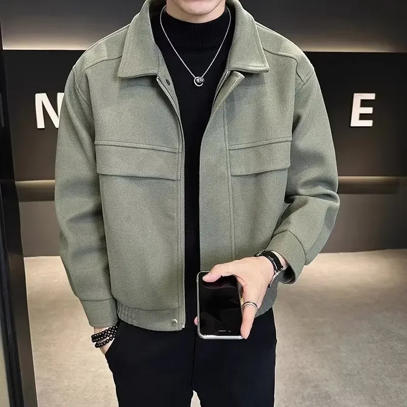 In Jackets Trendy Mens Winter Jacket Cropped Thickened Top Man Jacket Coats Casual Fashion Coat Thin Material Regular Fit 250708