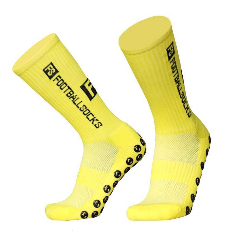 New Style FS Football Socks Round Silicone Suction Cup Grip Anti Slip Soccer Socks Sports Men Women Baseball Rugby Socks S25014