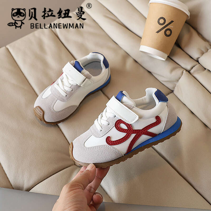 Forrest Gump 2025 Spring Autumn New Korean Children's Color Block Versatile Training Boys and Girls Casual Sports Shoes Trendy