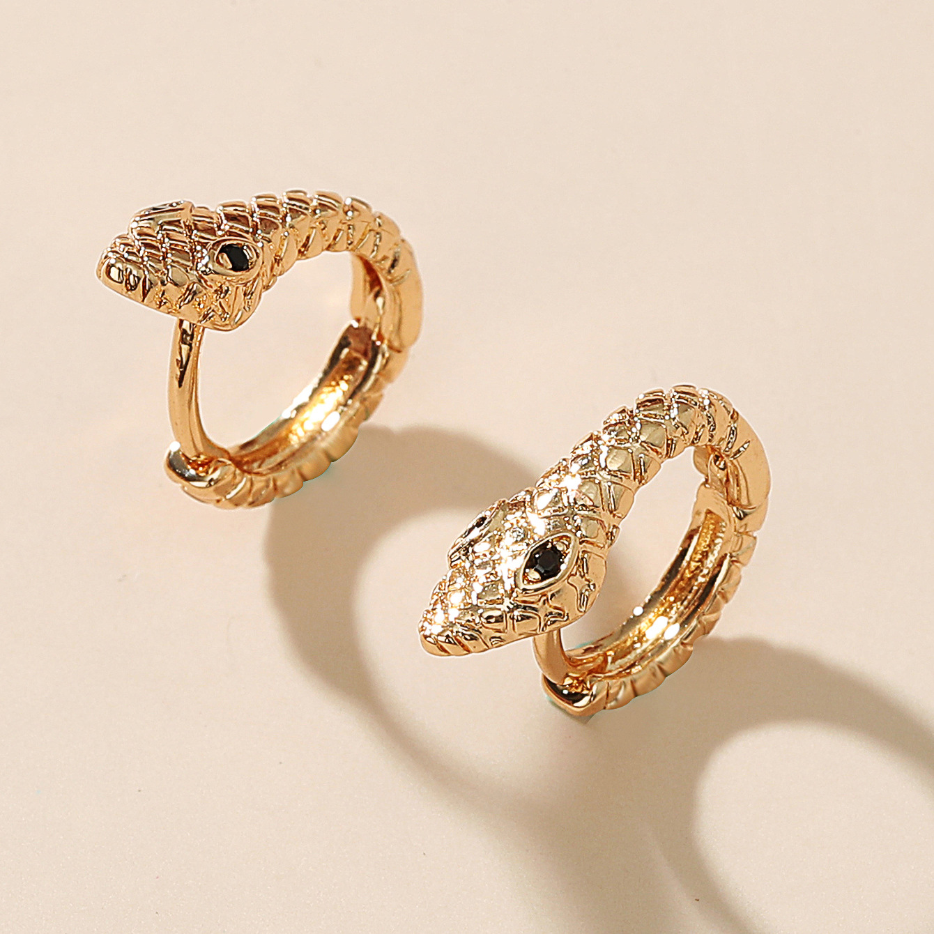 2025 New Stylish and Versatile Snake shaped Zodiac Stud Earrings for Women Ideal for the Birth Year