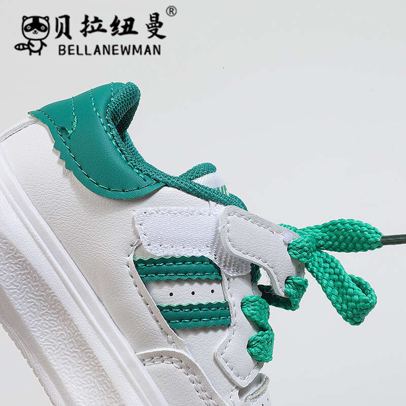 Boys' Sneakers 2024 Spring New Girls' Fashion Lightweight Sports Toddler Walking Children's White Shoes