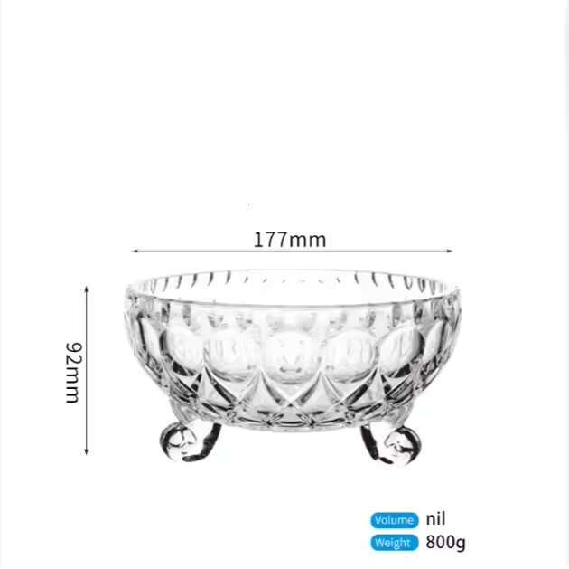 High Performance Small Vacuum Glass Jar Set Cute Cookie Fruit Snacks Buffet Candy Gridding Bowl Premium Dishwasher Safe Party