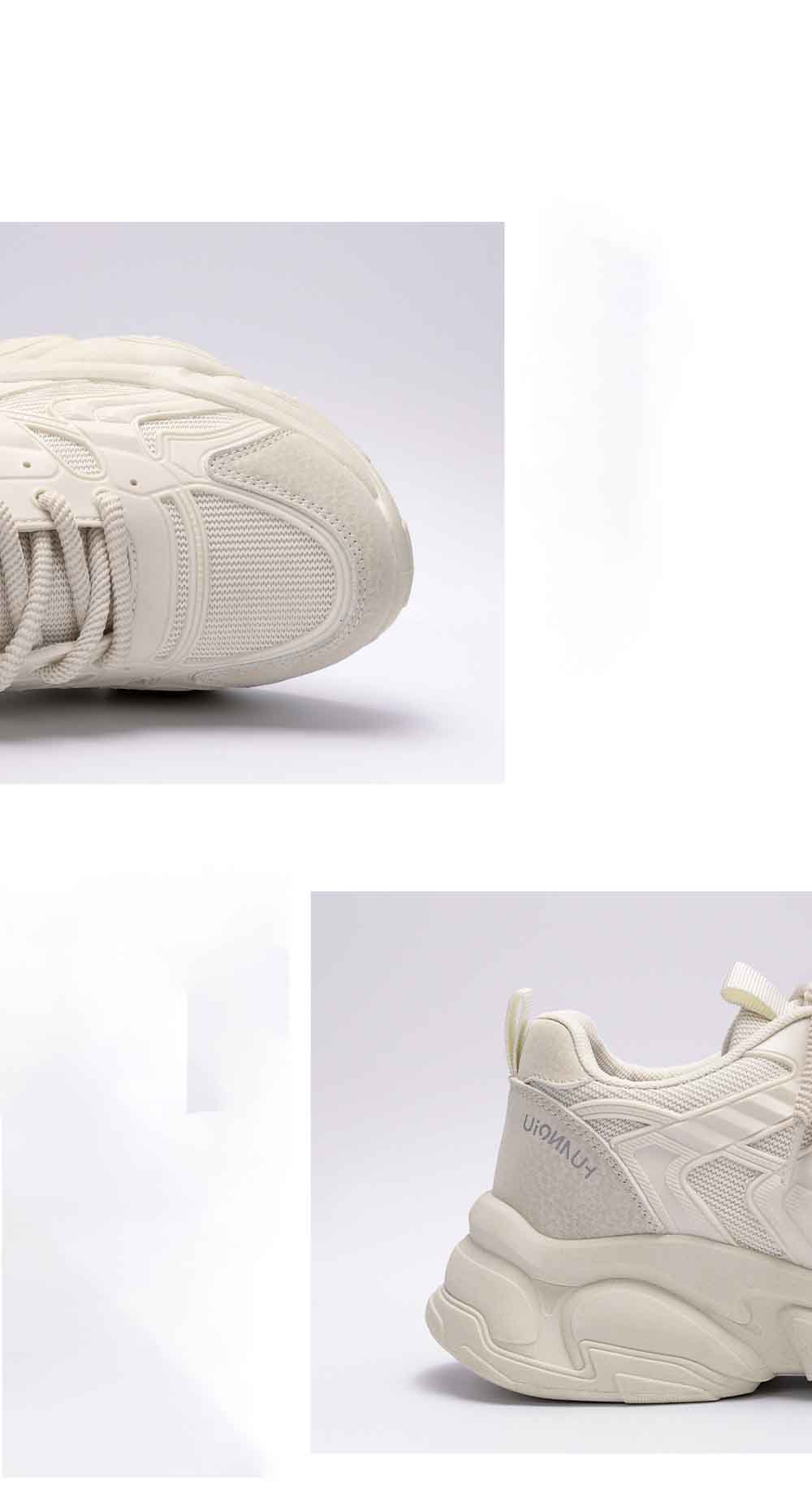 Free shipping 2025 brand new designer versatile thick soled men autumn casual sports shoes black white