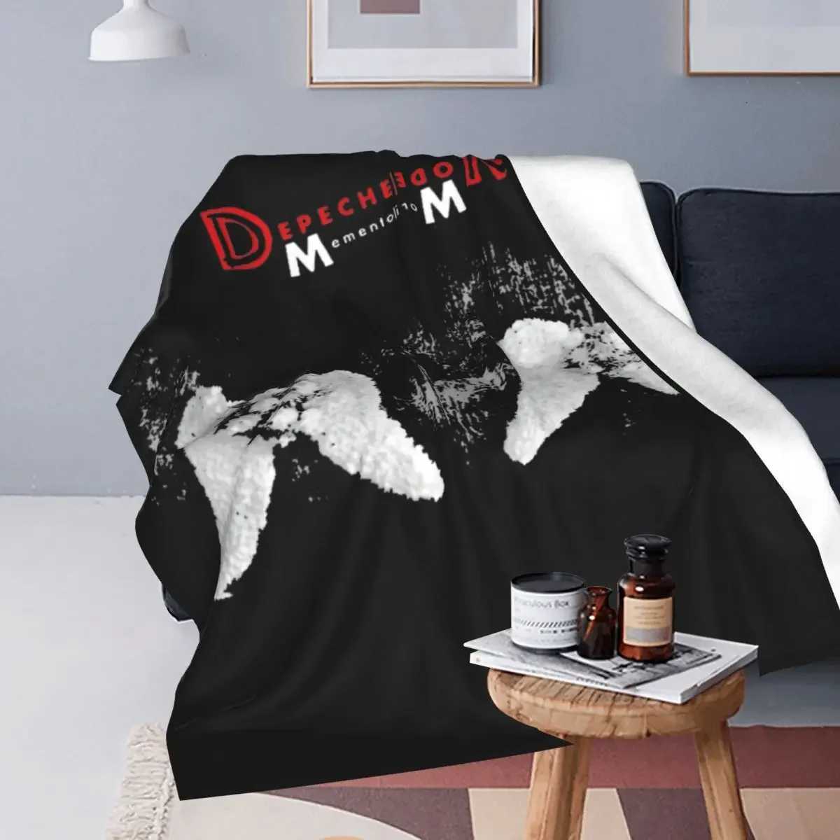 Depeche Cool Mode Blankets Velvet Print Breathable Lightweight Thin Throw Blanket for Bed Travel Quilt X2507141