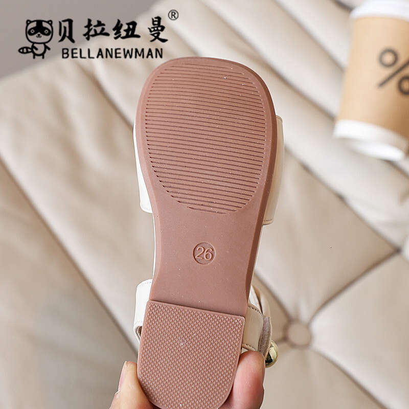 SHEIN Niche Design French Style One-Strap Bow Princess 2025 Summer New Children's Sandals