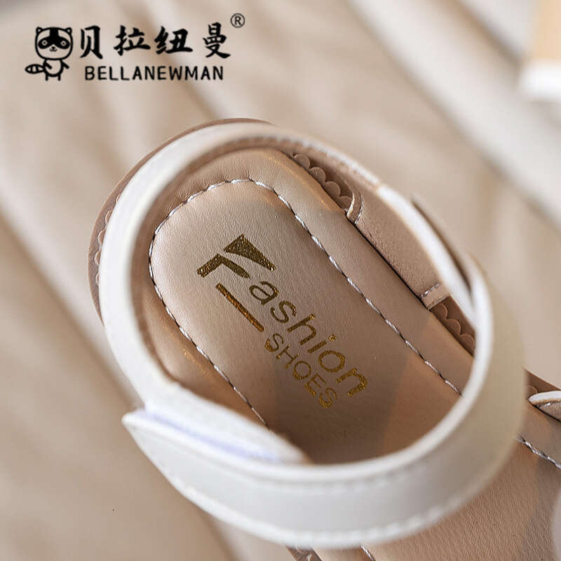 SHEIN Niche Design Sandals 2025 Summer New Girls' Stylish Little Flower Princess Children's Closed-Toe Shoes