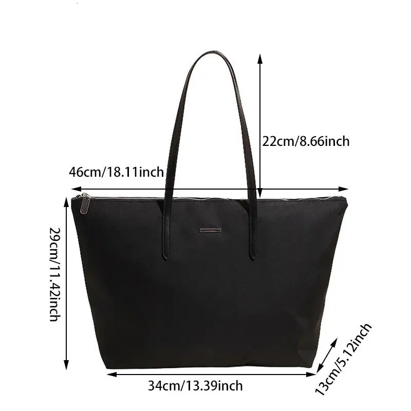 Nylon Tote Bag Large Capacity Bags Female Fashion Tote Shoulder Bag Class Work Bags 250704