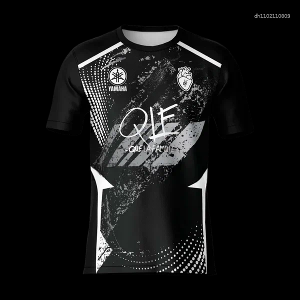 Men's T Shirts QLF Black Concept Men And Women Sports T-shirt 3D Printed Outdoor Quick Drying Breathable Comfortable