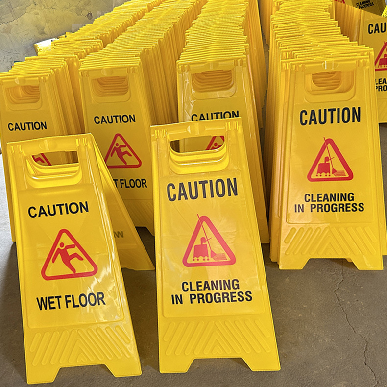 Caution Wet Floor No Parking Notice Do Not Park Warning Under Construction A-Frame Sign