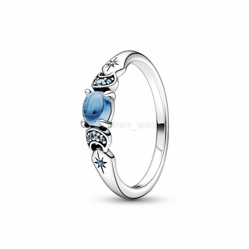 Disney Hot Sale Original Rings Rose Tiara Heart Sparkling Wedding For Women Sun and Moon Ring Crystals Fine Jewelry Gift W20250725