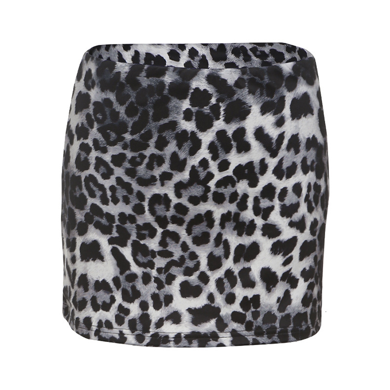 2025 New women's dress summer new women's sexy short skirt new women's solid color slim fit street fashion low waist leopard print skir
