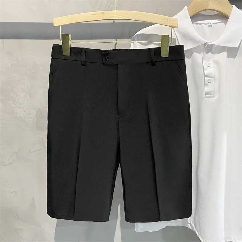 2025 Chino Shorts Men Front Pleated Shorts Casual Bermuda Work Wear Shorts Korean Fashion Pants for Summer XJ250714
