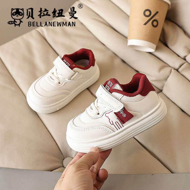 Children's White 2025 Spring and Autumn New Korean Style Girls' Sneakers Boys' Casual Sports Toddler Shoes