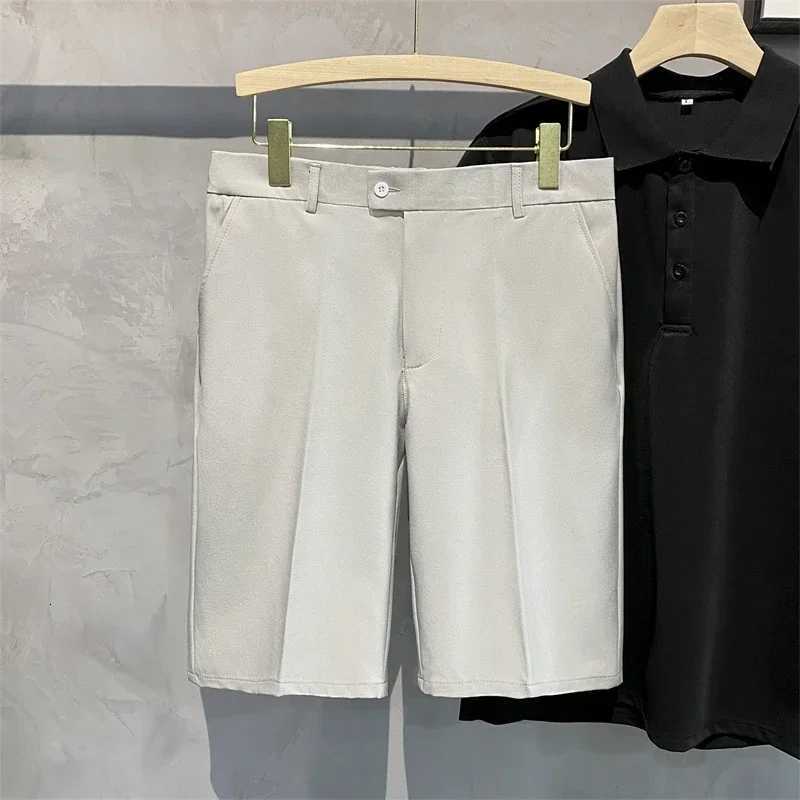 2025 Chino Shorts Men Front Pleated Shorts Casual Bermuda Work Wear Shorts Korean Fashion Pants for Summer XJ250714
