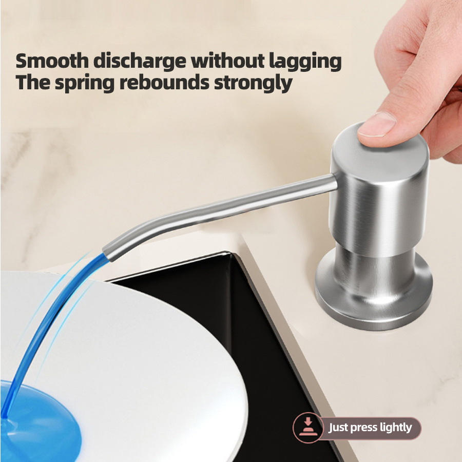 Universal Stainless Steel Dish Soap Dispenser for Kitchen Sinks Extractor with Extension Tube Bottled packaging Multiple colors to choose from