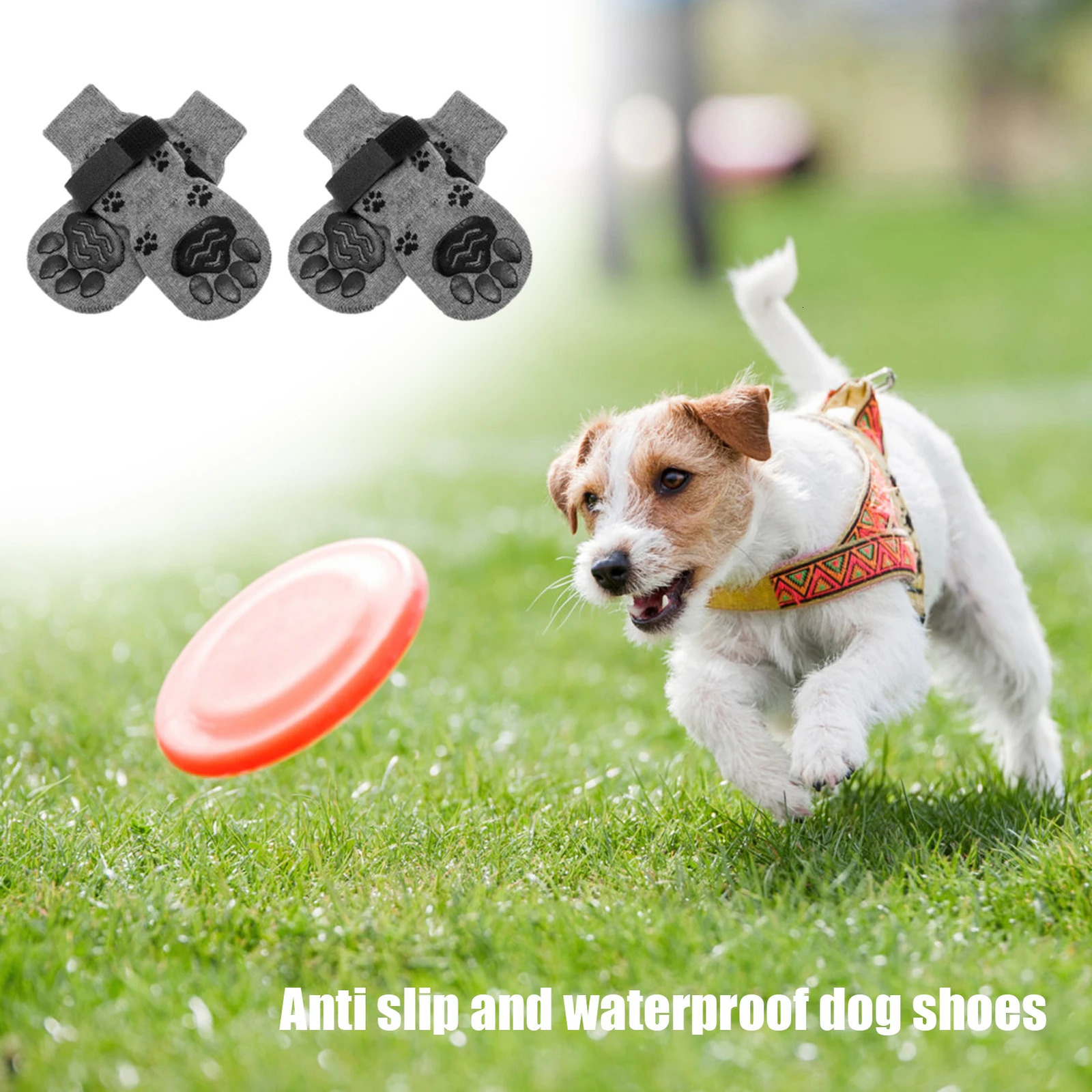 Pet Socks Cat And Dog Foot Covers Outdoor Anti-slip Dog Shoes Dirty-proof Anti-fall Dog Outing Shoes For Pets Dogs Walking 250709