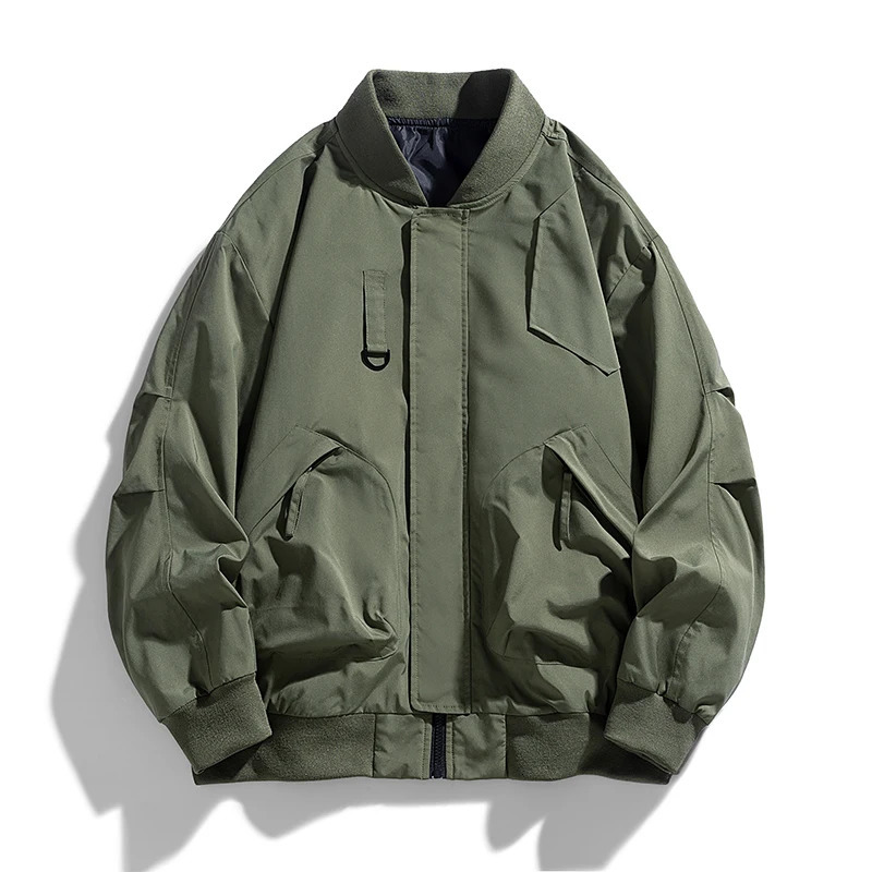 Spring Autumn Plus Size Jacket Mens Pocket Loose Fashion Coat 130kg 7XL bomber jacket 5XL 6XL workwear jacket 250708