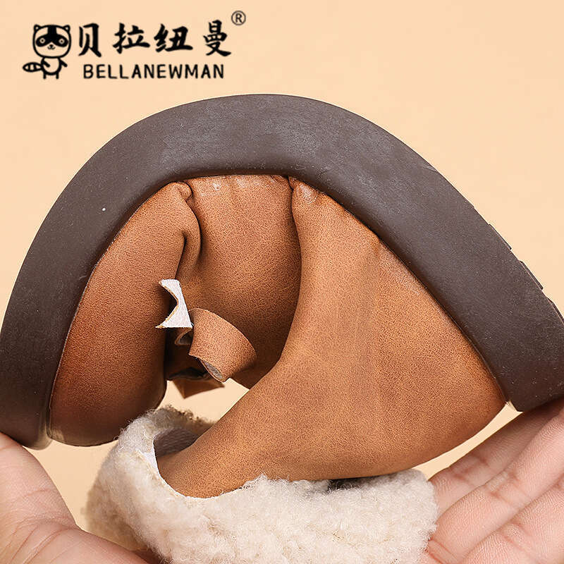 Girls' Bowknot Sweet Princess Short 2023 Autumn Fashion Children's Lamb Wool Boots for Young and Middle-aged Kids