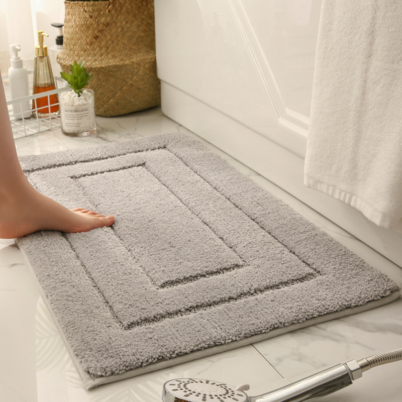 Designer carpet Thickened bathroom absorbent floor mat Toilet door foot mat Toilet non-slip mat Door mat Household carpet