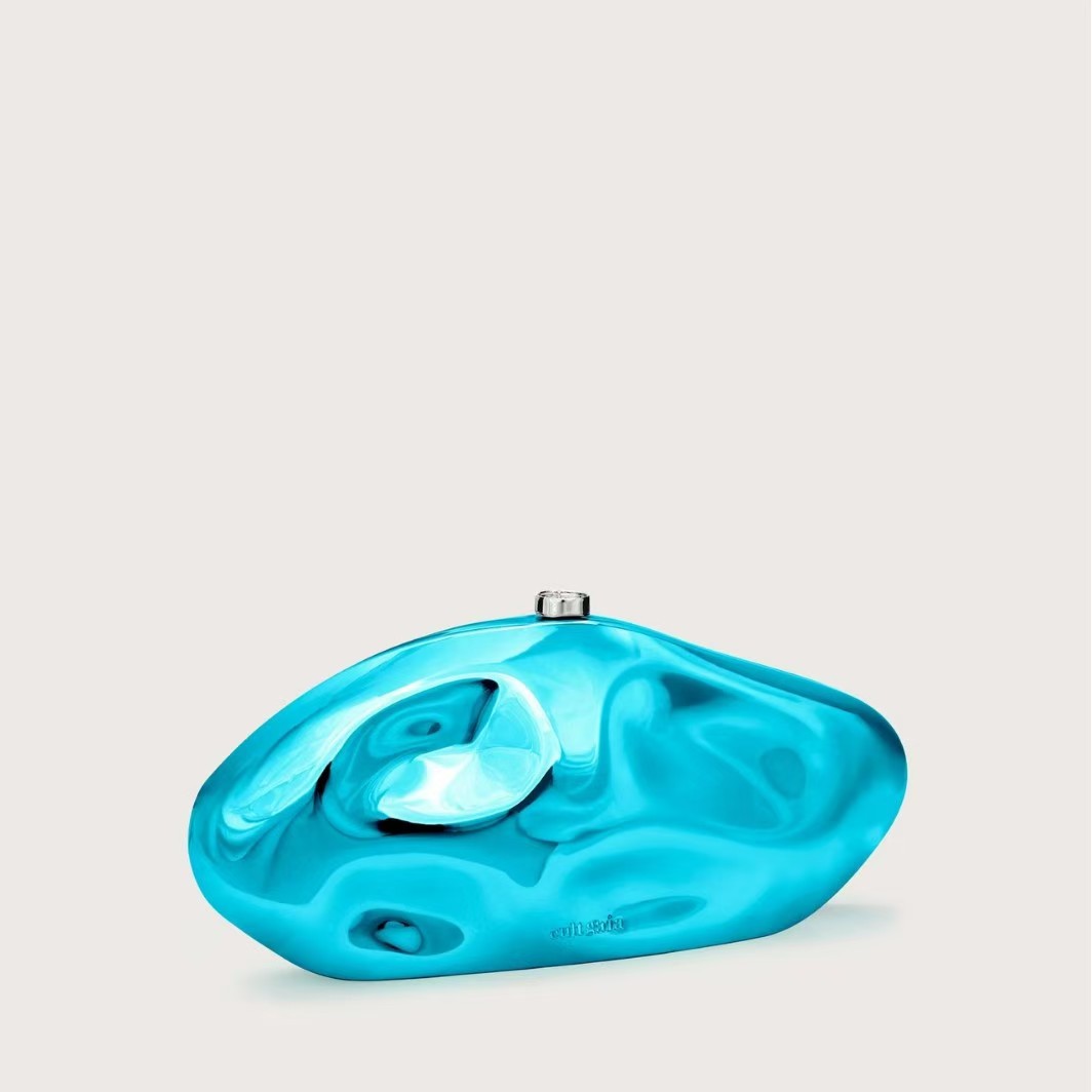 French Metal Style Acrylic Special-Shaped Stone Clutch Versatile New Banquet Party Wedding Elegant Fashion Exquisite Sweet and Cool Sexy Bag, Unique D