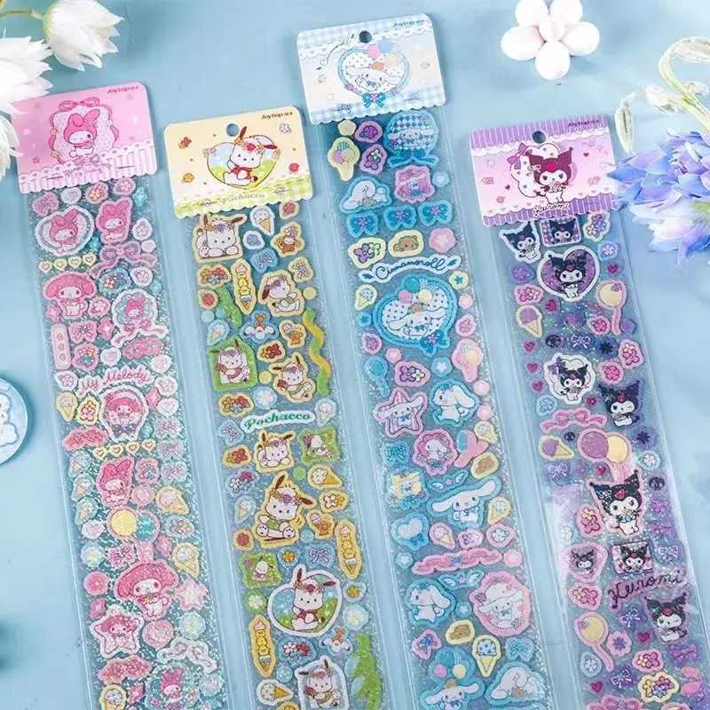 Sanrio Pencil Case Kawaii Cartoon Large Capacity Storage Double Layer Kuromi Cinnamoroll Melody for School Pencil Bag Students w250714