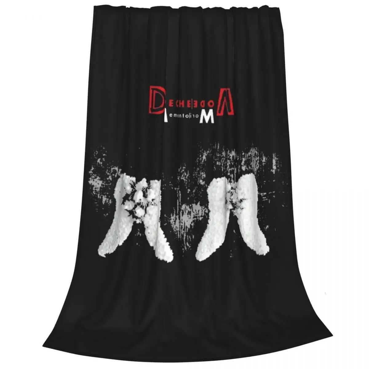 Depeche Cool Mode Blankets Velvet Print Breathable Lightweight Thin Throw Blanket for Bed Travel Quilt X2507141