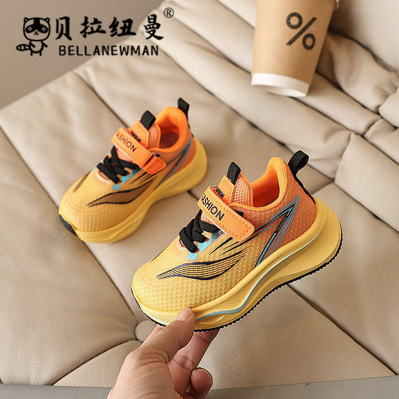 Children's Fashion Lightweight Shock-Absorbing Sneakers 2025 Spring Autumn New Korean Style Boys Casual Running Toddler Shoes