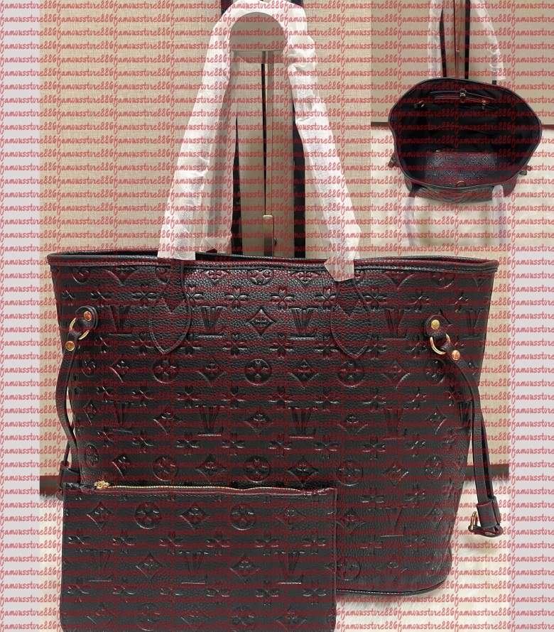 Luxury Designer Bag 2pcs/set Embossed Flower Women Handbags Shoulder Bags Fashion Composite Lady beach Clutch Tote Bag Purse Designer Wallet Tote bag