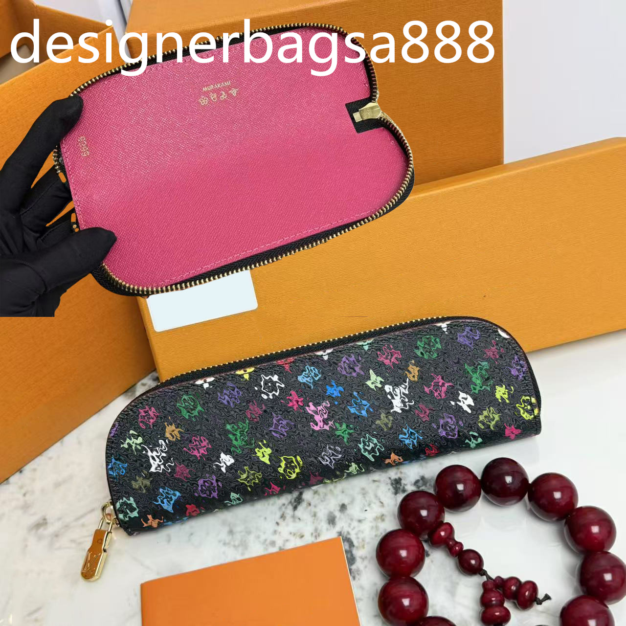 TOP High Quality Wallet wholesale Vintage Leather Pencil Case School Office Stationery Bag Cowhide Fountain Pen Box Makeup Brush Pouch Holder