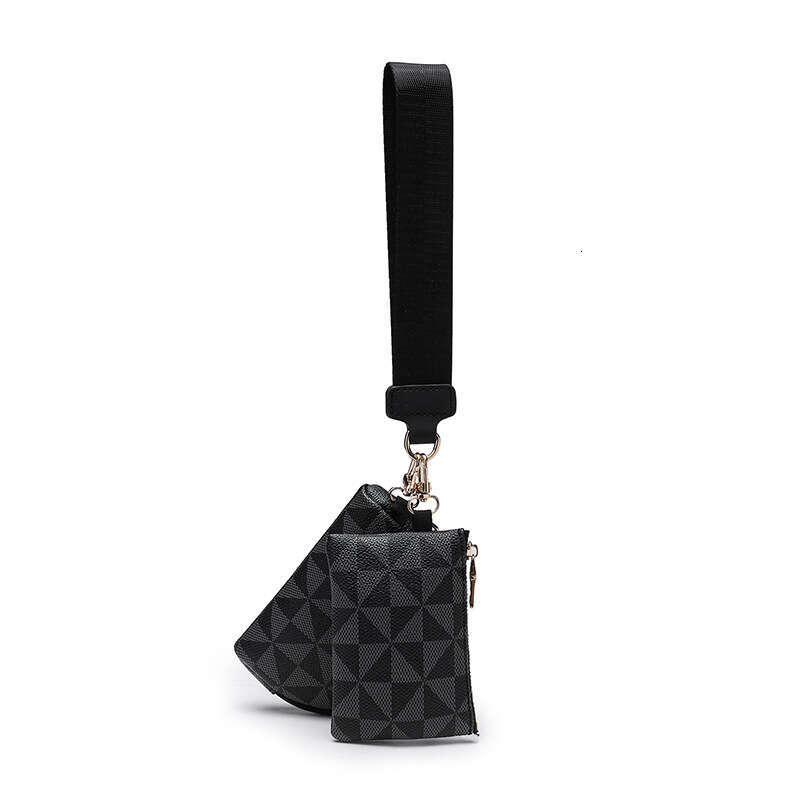 Printed Purse Combination Wallet 2024 Mini Fashion Zipper Coin Bag Simple Clutch Card Holder Pendant