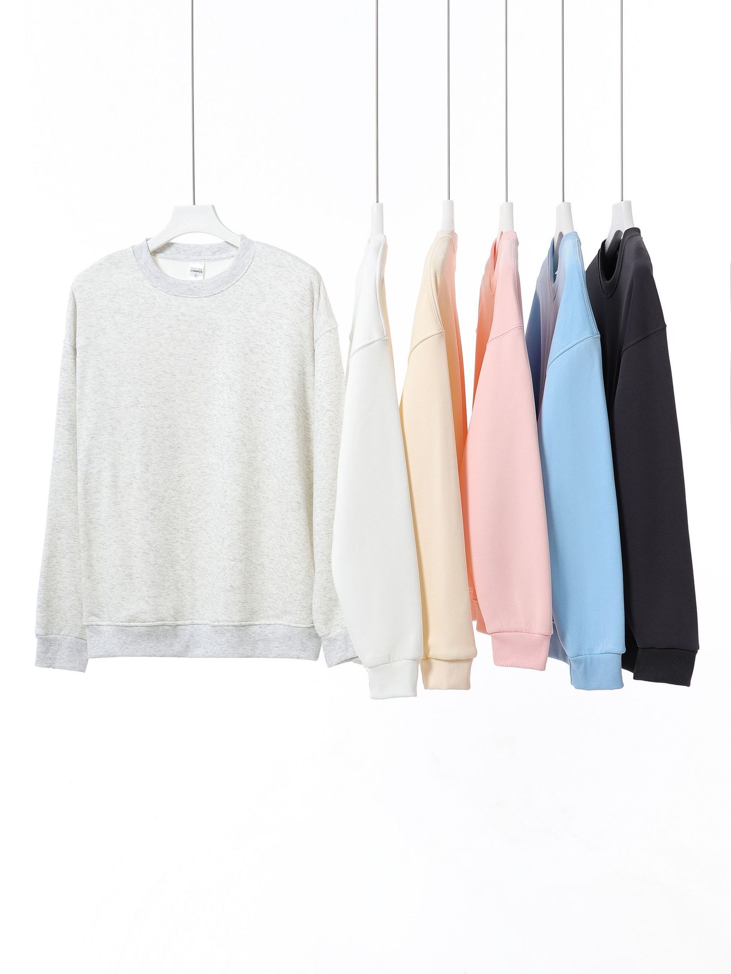 L40995 felpa con cappuccio monopezzo personalizzata da uomo e da donna, abbigliamento da lavoro autunnale e invernale, tinta unita, maniche lunghe