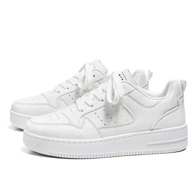 Aerating Plate Shoes Mens Fashionable All-Matching Platform White Shoes Sports Casual Borad Shoes Fashionable Shoes 250712