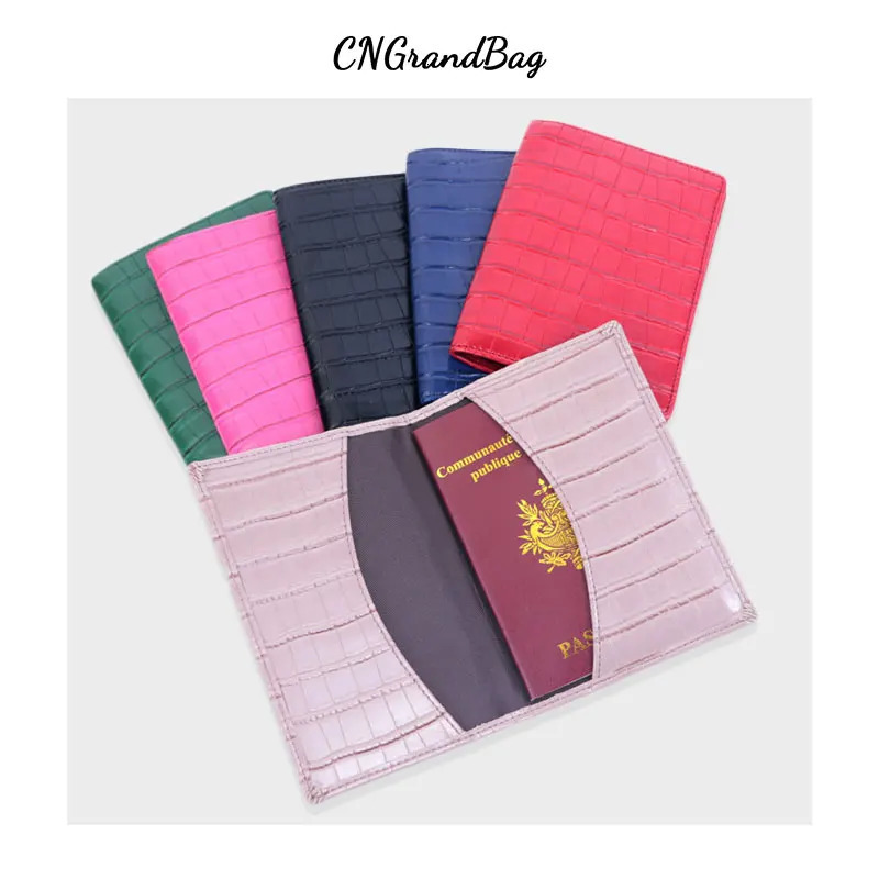 Custom Letters Embossed Leather Passport Holder Cover Men Business Travel Passport Wallet 250704