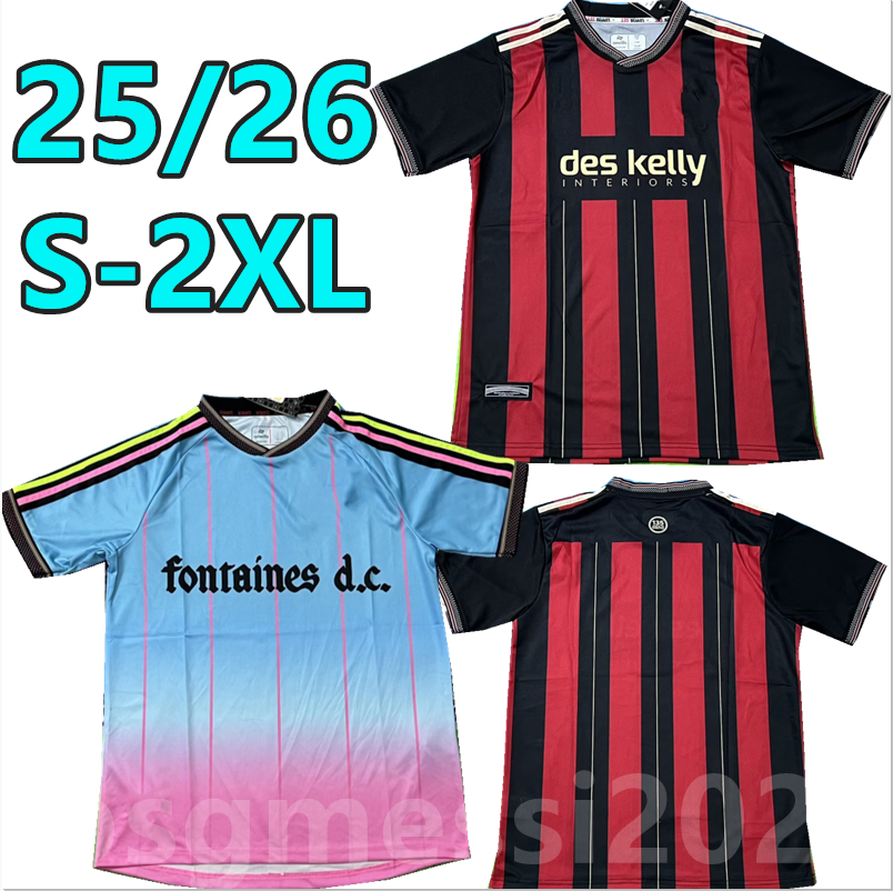 S-2XL 25 26 Bohemian FC Jerseys 135TH Anniversary JAMES-TAYLOR ROONEY TIERNEY CLARKE Fans Soccer Jerseys Home Away uniform men's and women's children's set football