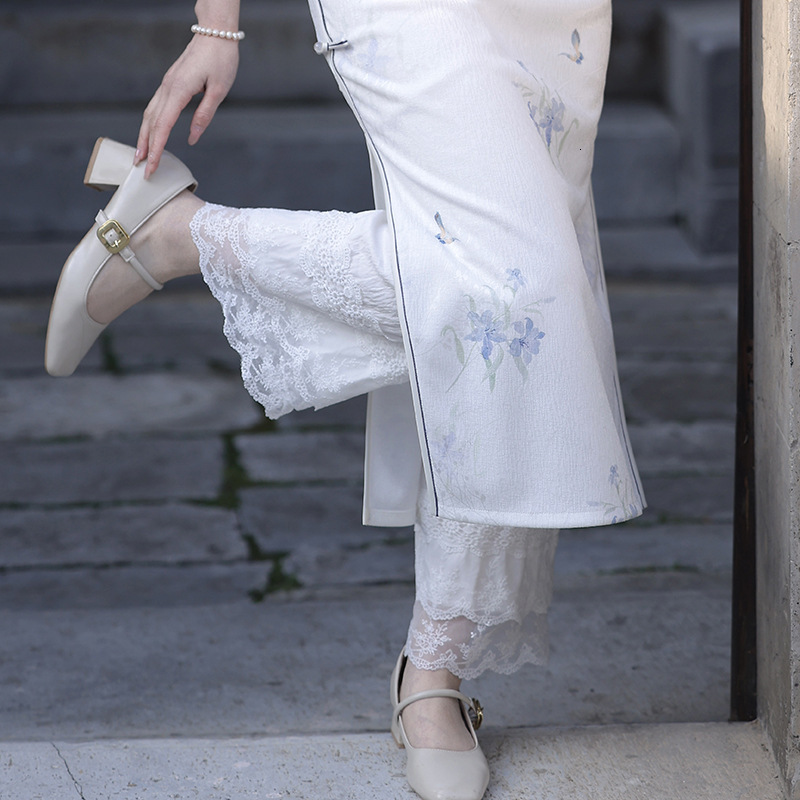 New women's skirt, new Chinese qipao inner layer multi-layer bottom skirt, women's solid color white underskirt, new elegant and dignified s