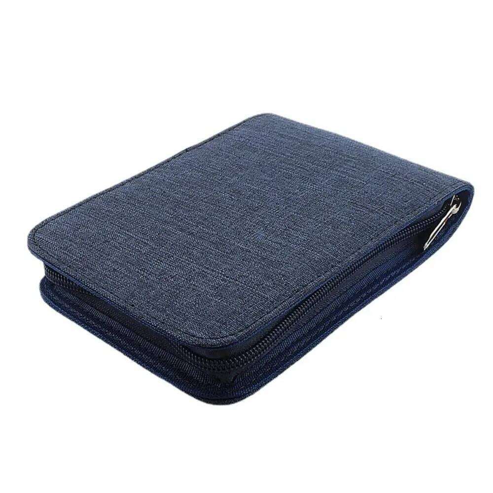 Large Capacity Fountain Pencil Case 10/24/48 Slots Canvas Pen Bag Writing Holder Supplies Accessories