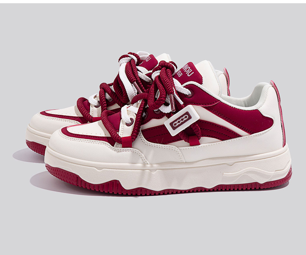 Free shipping 2025 brand new designer height increasing board shoes for men versatile color blocking casual sports shoes thick soled trendy shoes