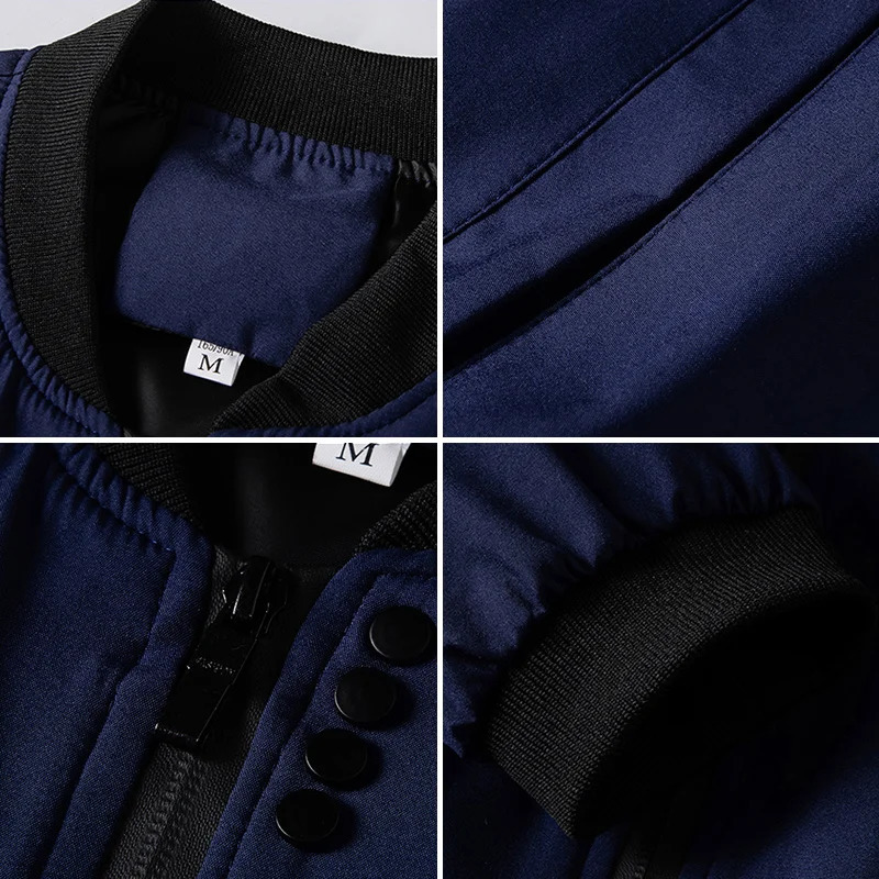 M-4XL Mens Jacket Autumn Thin Long Sleeve Baseball Uniform Windproof Cycling Jacket Solid Zipper Casual Jacket 250708