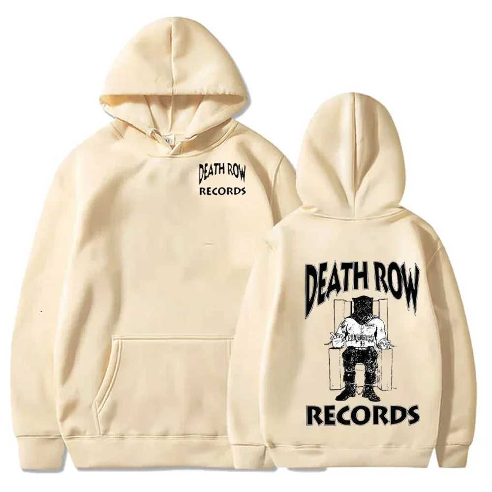 Death Row Records Hoodies Spring Autumn Fleece Hoodie Pullover Fashion Men Women Loose Hooded Sweatshirts Hip Hop Streetwear Top XJ250714