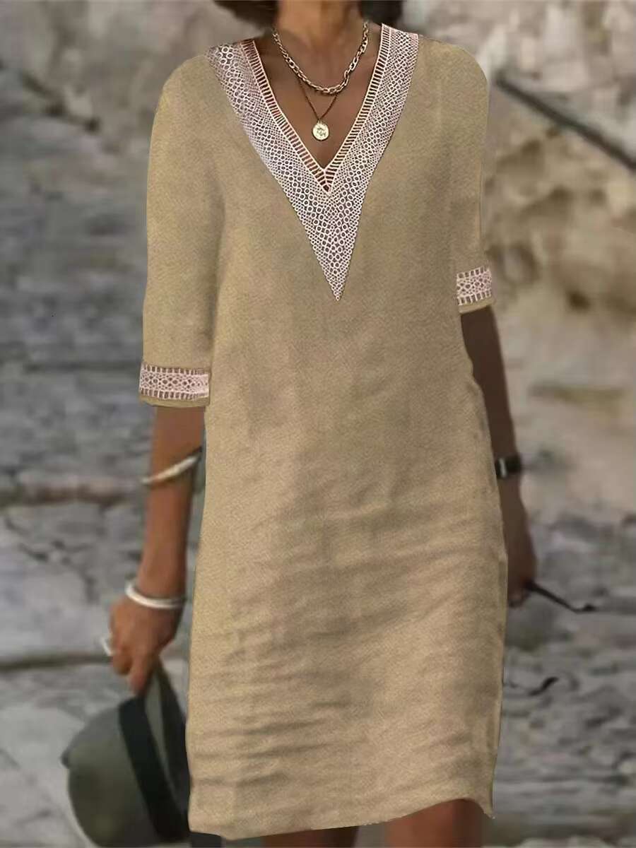 Casual Fashion Clothes Elegant Cotton Linen for Summer Dress Women Clothing Vintage Streetwear Ethnic Style Y2k dongdumaoyi